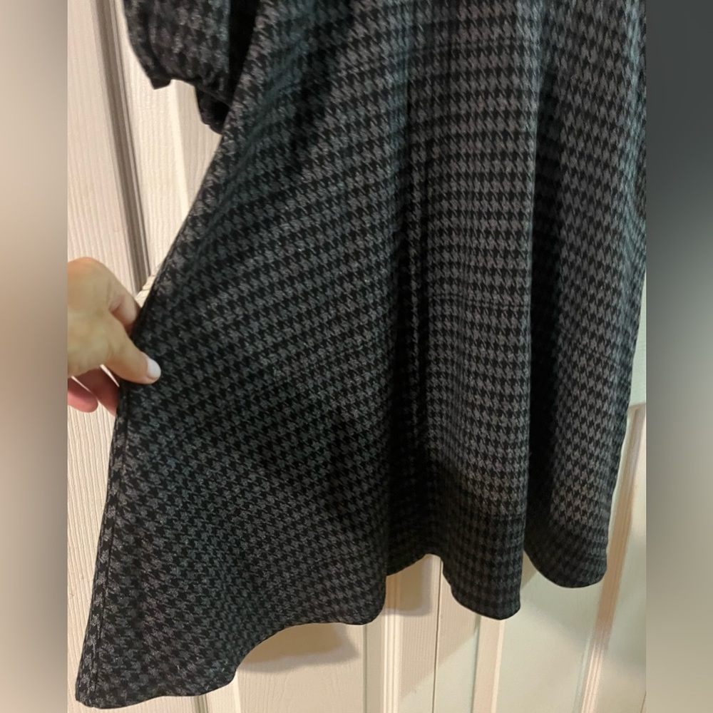 Max Studio Houndstooth Pattern Fit & Flare Dress … - image 7